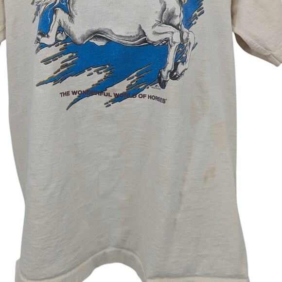 VTG Royal Lipizzaner Stallions Single Stitch T-Shirt White PK Clothing Co. Large - Picture 4 of 4